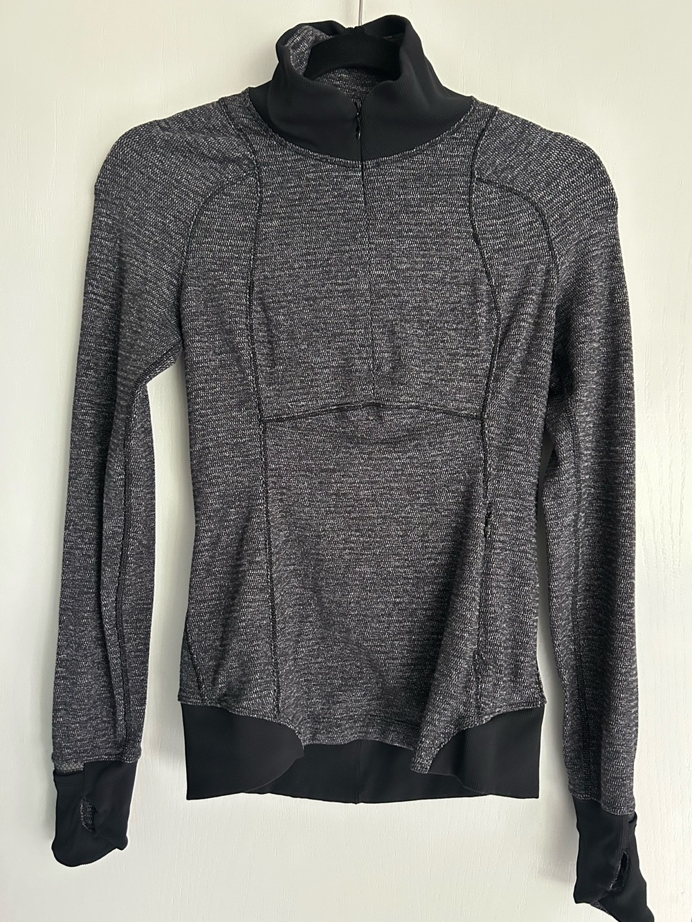 lululemon athletica Dark Heather Gray Quarter-Zip Pullover